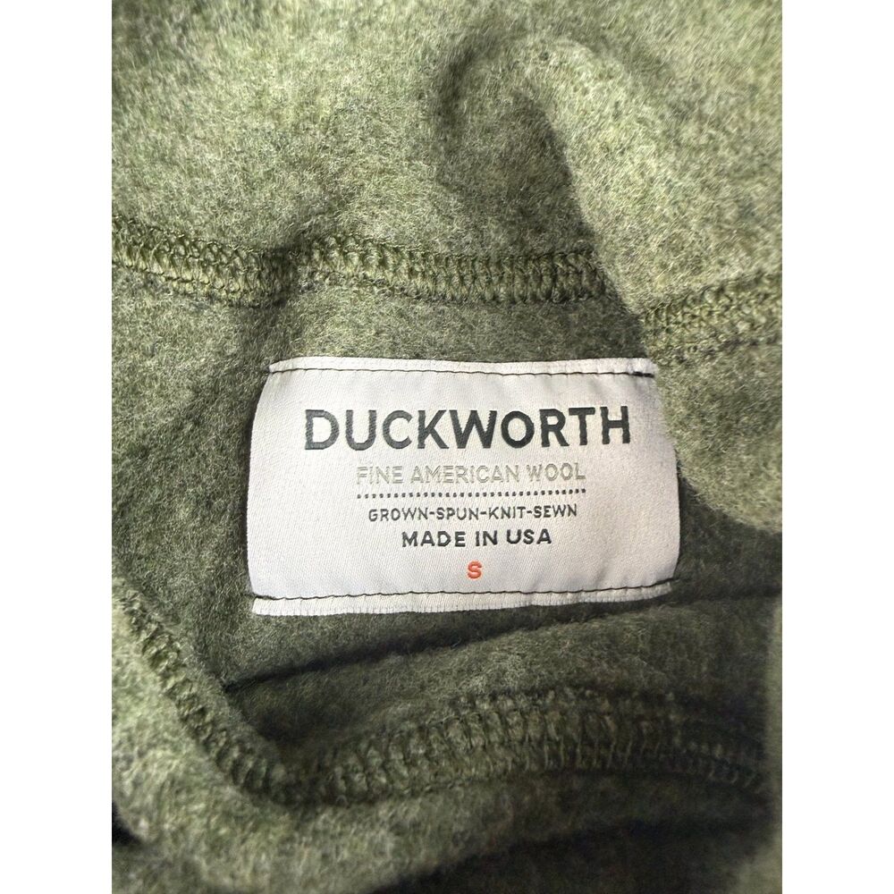 Duckworth Women's Powder High Neck Sweater Spruce Green Merino Wool Small NWT